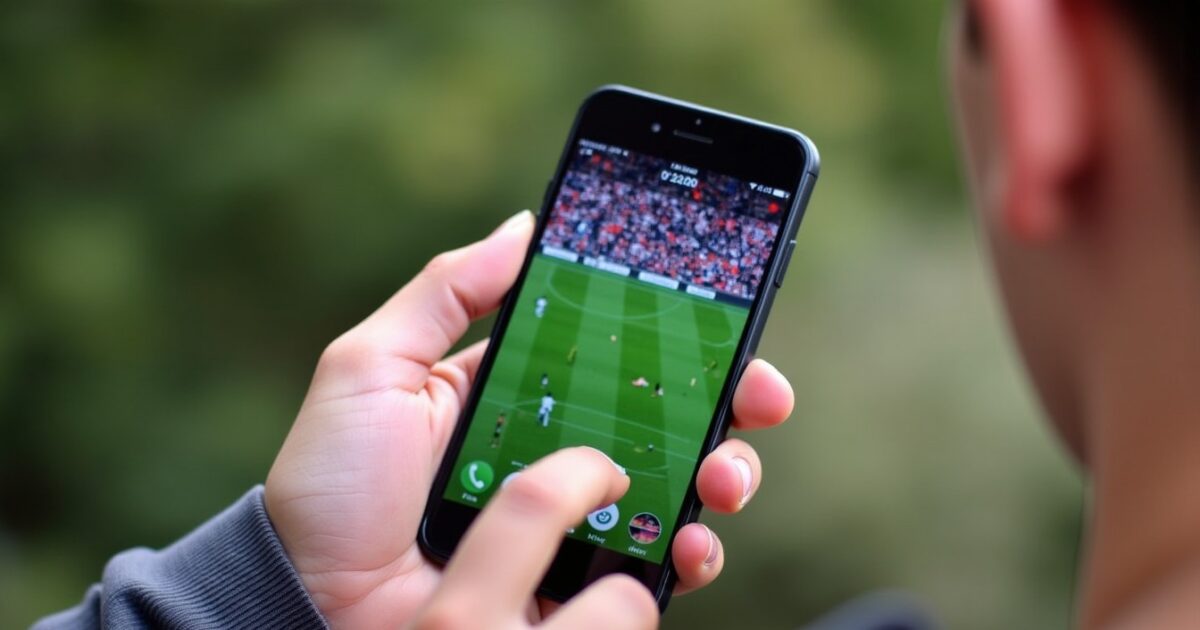 Guide pratique : Suivre un match de football en direct sur votre smartphone